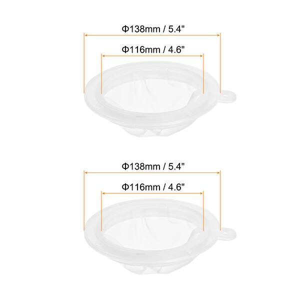 2 in 1 Set 5.4" O.D. Food Filter Strainer Fine Mesh Filters Strainers White Bed Bath & Beyond